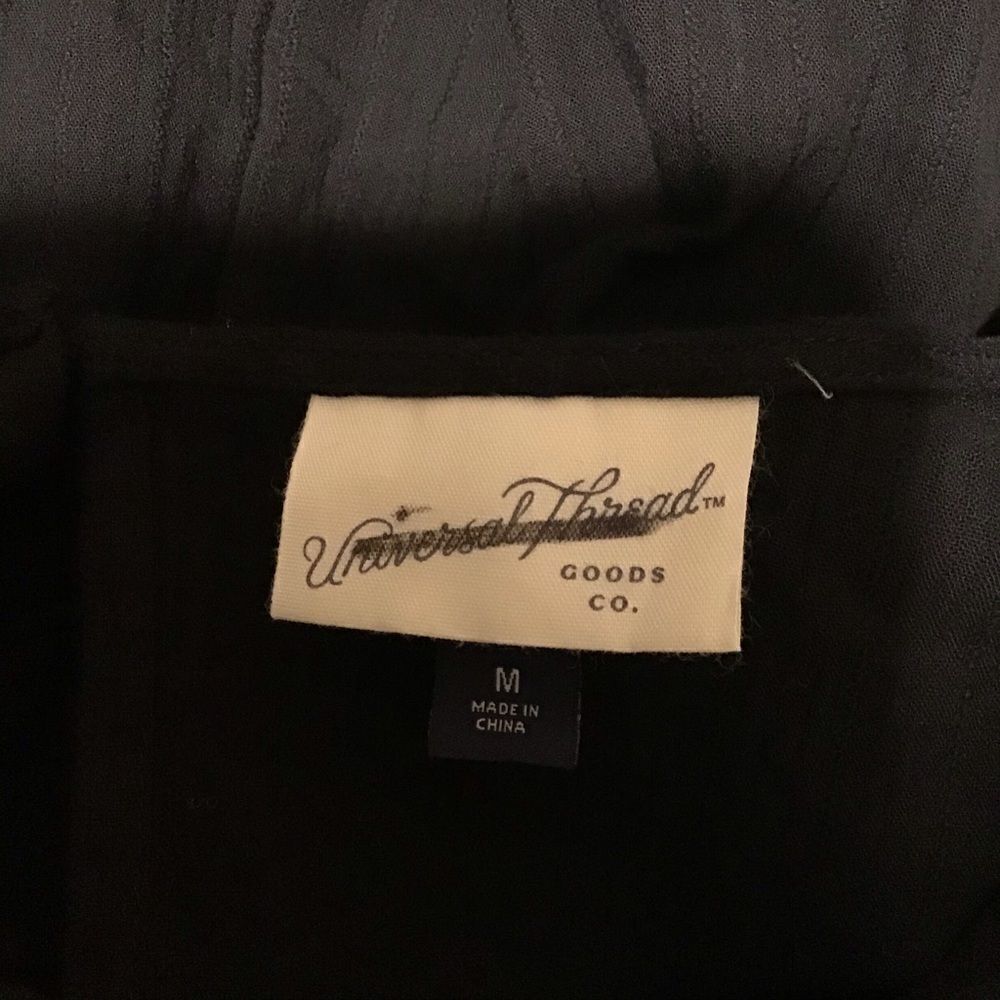 Universal Thread Black Peasant Boho Top M - Picture 7 of 8